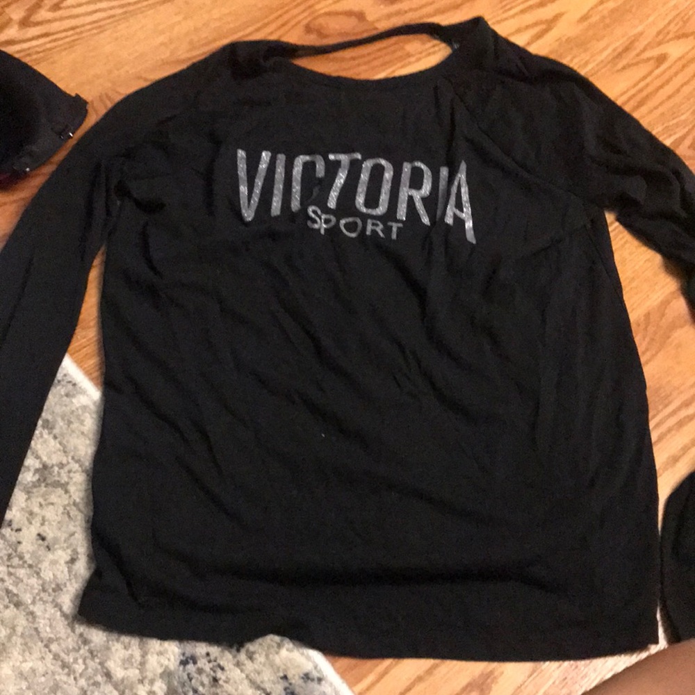 Glitter black long sleeve Victoria sport shirt